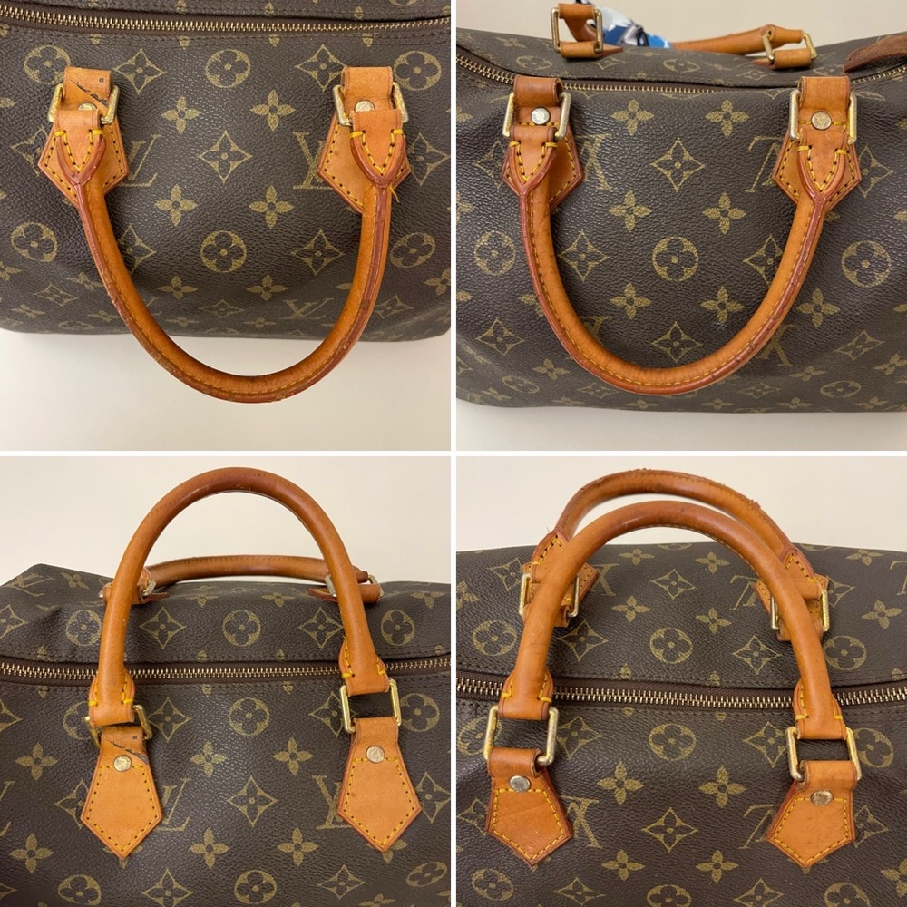 Classic "Speedy 30" Style Top-Handle Satchel - Picture 8 of 11